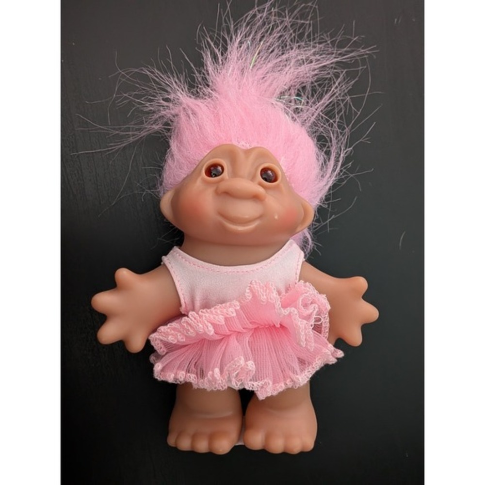 5" DAM Ballerina Troll, Original Good Luck Doll, Jakks‎ Pacific